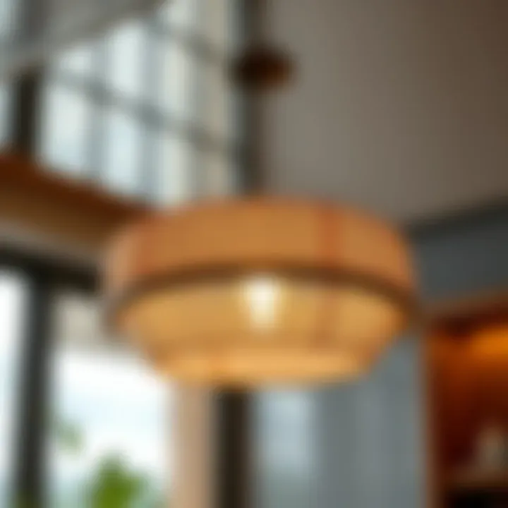 Modern Small Chandelier Featuring Unique Materials Modern small chandelier featuring unique materials and textures