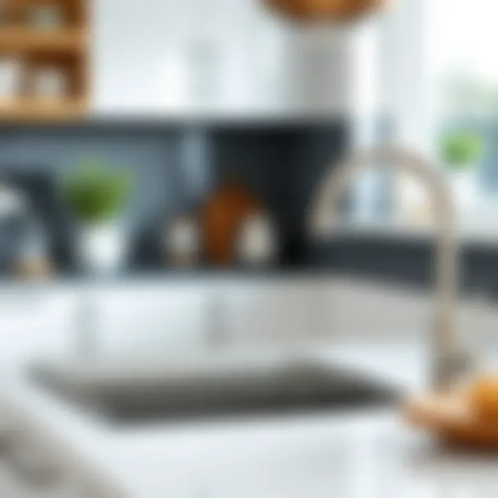 Stainless steel dish drain rack complementing contemporary kitchen decor Stainless steel dish drain rack in a contemporary kitchen