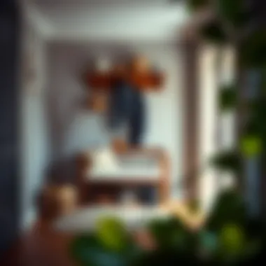 A Cozy Entryway with Shoe Bench and Coat Rack Cozy entryway featuring both a shoe bench and coat rack