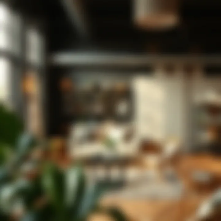 A sustainable furniture shop showcasing eco-friendly designs