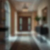 Elegant heavy duty hallway runner enhancing interior decor