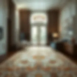 Elegant indoor rug showcasing intricate patterns