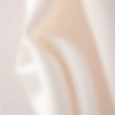 A close-up of lightweight fabric showcasing texture and design