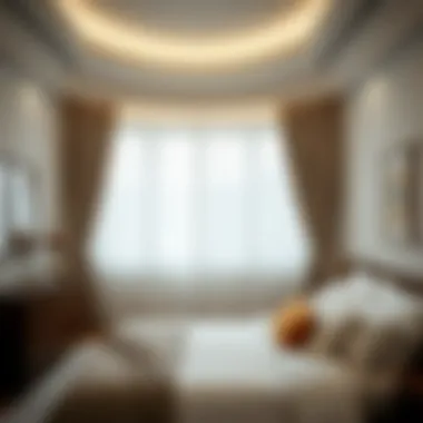 Elegant lightweight curtains draping beautifully in a bedroom