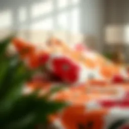 Elegant Marimekko fitted sheet showcasing bold patterns