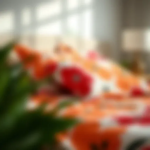 Bold Patterns in Marimekko Fitted Sheets Elegant Marimekko fitted sheet showcasing bold patterns