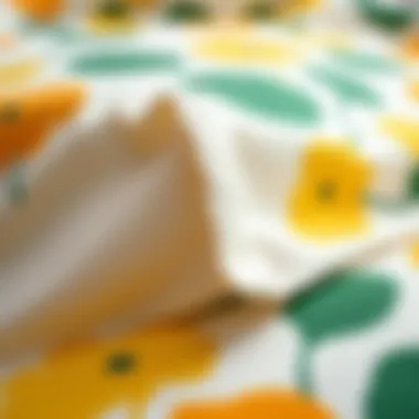 Close-up of high-quality fabric used in Marimekko sheets