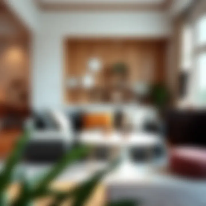 Cozy Sectional Couch in a Stylish Bedroom Cozy sectional couch in a stylish bedroom