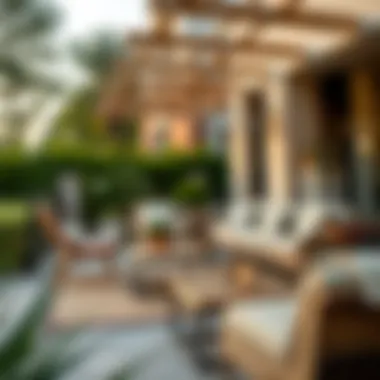 Close-up of premium outdoor materials