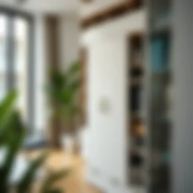 Functional Organizer in a Contemporary Office Functional plastic cabinet organizer in a modern office setting