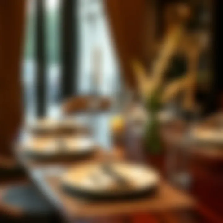 Elegant table setting featuring stylish plate placemats