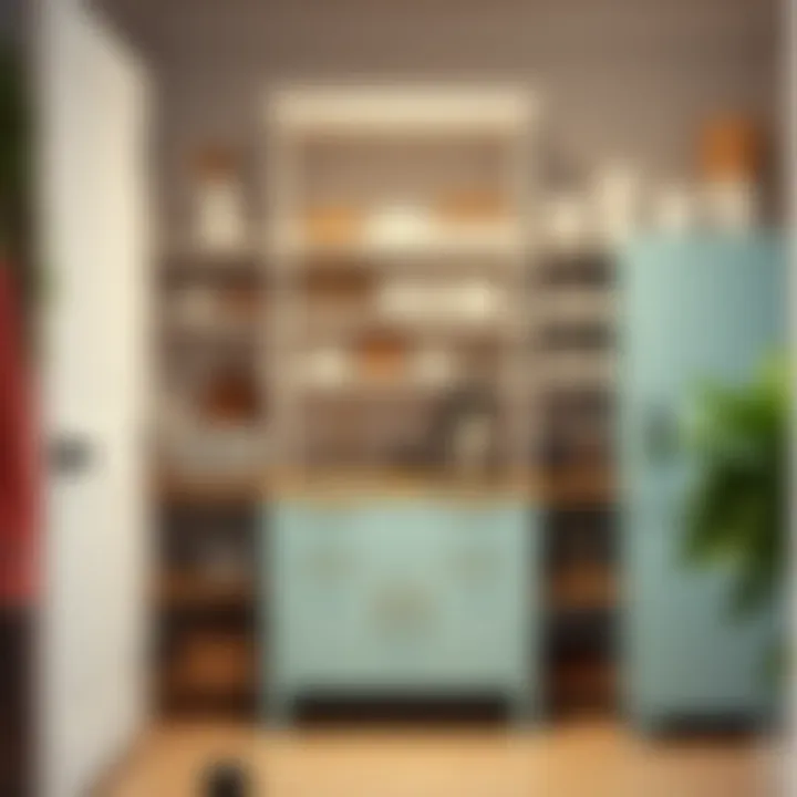 Efficient Play Kitchen Pantry Organization Functional organization within a play kitchen pantry