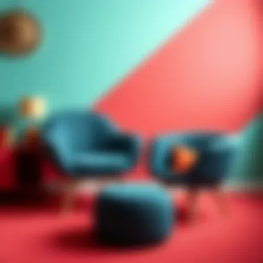 Stylish Playroom Chair Set Stylish playroom chair set against a vibrant backdrop