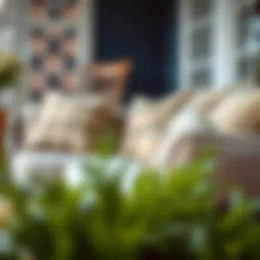 Diverse Materials in Porch Sofa Construction Close-up of materials used in modern porch sofas