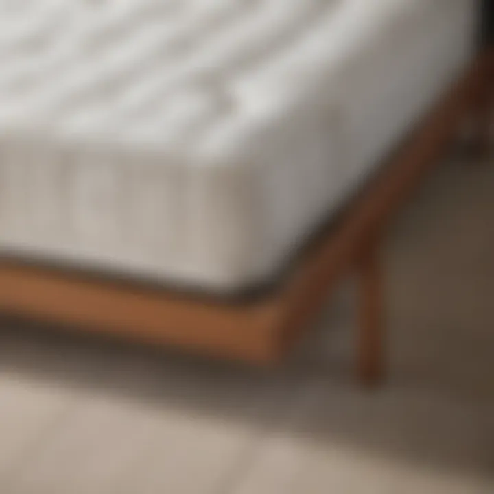 Illustration demonstrating optimal slat spacing for mattress support