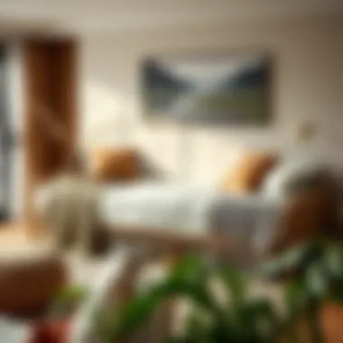 Comfort Meets Aesthetics Cozy queen size daybed decorated with plush pillows