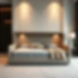 Elegant queen size daybed frame with built-in storage