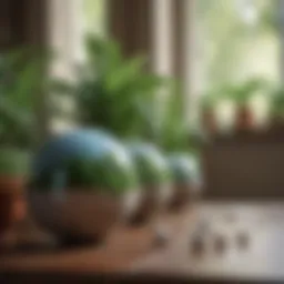 Ceramic balls enhancing plant growth