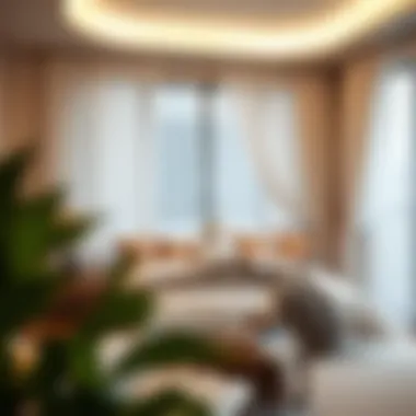 Cozy bedroom featuring sheer cotton curtains for privacy and style
