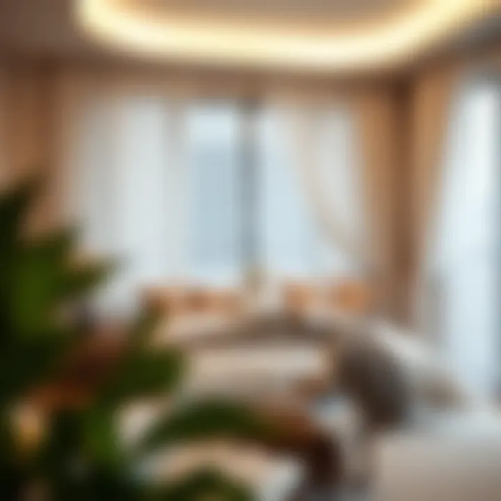 Cozy bedroom featuring sheer cotton curtains for privacy and style