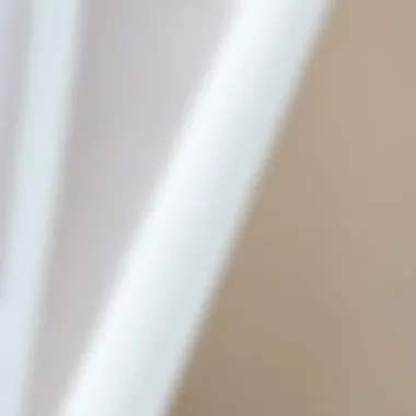 Close-up of the delicate texture of sheer cotton fabric