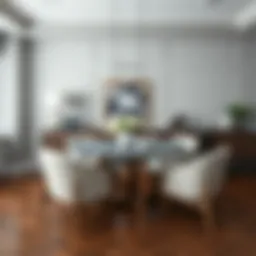 Elegant Sears dining room set showcasing modern design elements