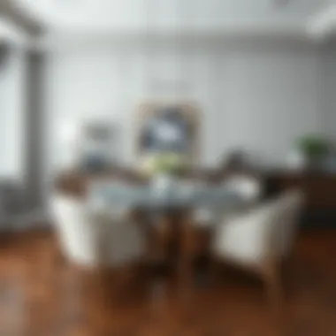 Elegant Sears dining room set showcasing modern design elements