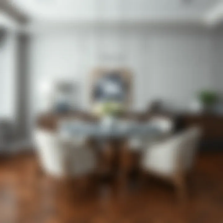 Elegant Sears dining room set showcasing modern design elements