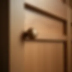 Detailed close-up of a Shaker cabinet door face showcasing craftsmanship