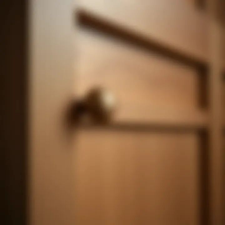 Detailed close-up of a Shaker cabinet door face showcasing craftsmanship