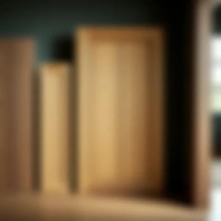 Variety of materials used for Shaker cabinet doors emphasizing versatility