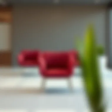 Elegant small waiting room chairs made from sustainable materials