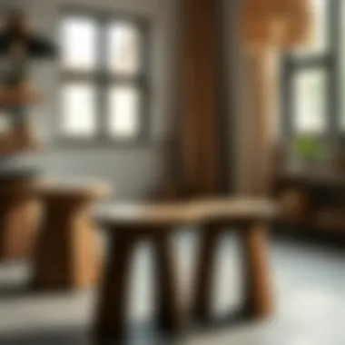 Sustainability Matters: Eco-Friendly Practices in Stool Production Sustainable solid wood stools highlighting eco-friendly production