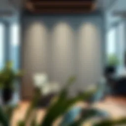 Innovative sound partition design in a modern office space