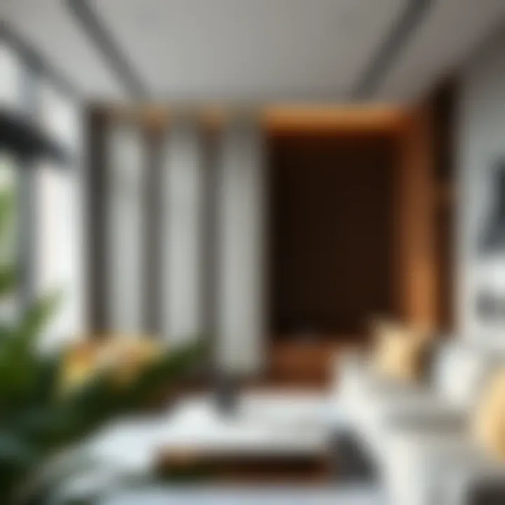 Residential space showcasing elegant sound partition implementation