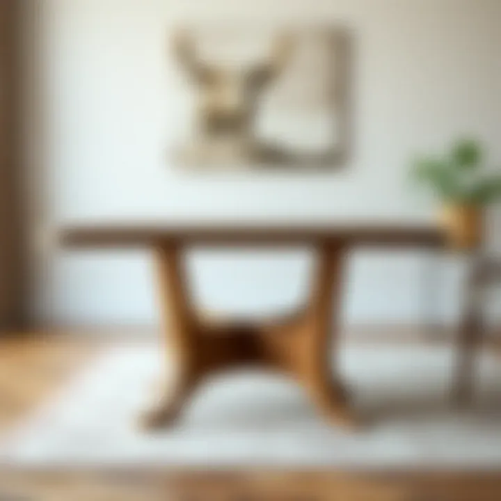 Different materials for sturdy table legs