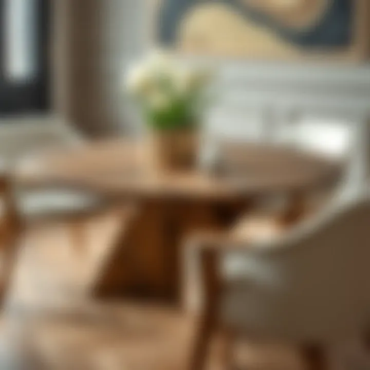 Samples of Materials for Round Dining Tables Materials used for crafting a round dining table