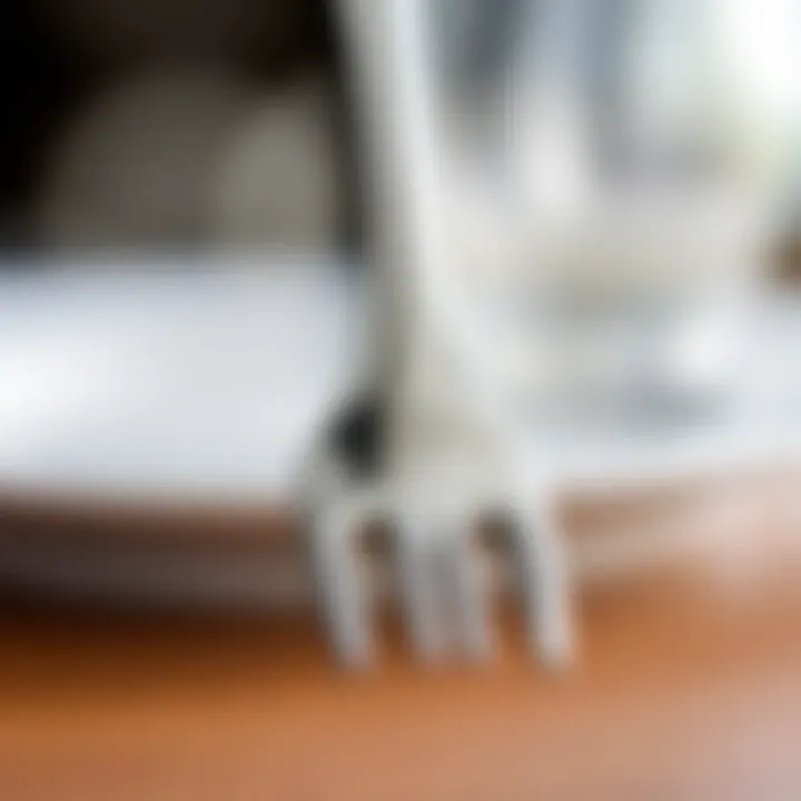 Polished Finish of 18/8 Stainless Steel Fork Close-up of the polished finish of 18/8 stainless steel fork