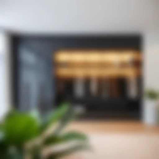 Sleek Minimalist Design Modern minimalist cloth storage unit showcasing sleek lines and functionality