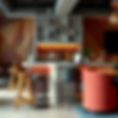 Elevating Bar Spaces with Unique Stools A chic bar area featuring unique bar stool designs