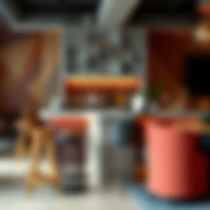 Elevating Bar Spaces with Unique Stools A chic bar area featuring unique bar stool designs