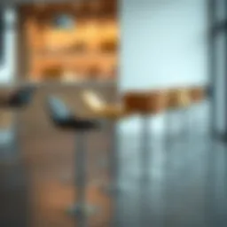 A collection of sleek bar stools in various designs