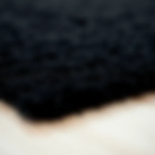 The Luxurious Texture of Super Soft Black Rugs Luxurious texture of a super soft black rug