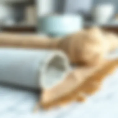 Showcasing Quality Materials and Texture Close-up of materials used in white coffee table sets showcasing quality and texture