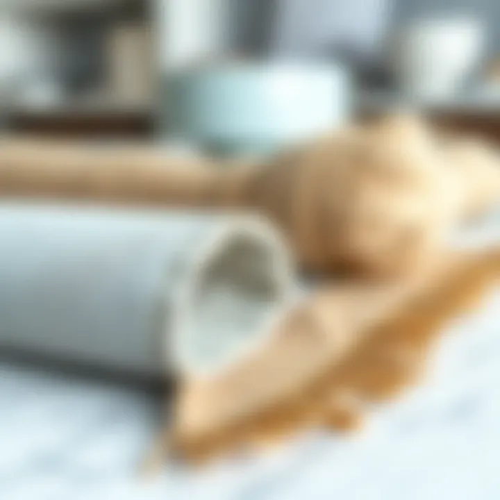 Showcasing Quality Materials and Texture Close-up of materials used in white coffee table sets showcasing quality and texture