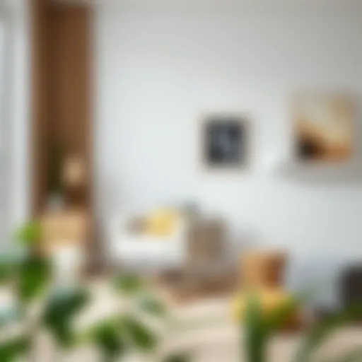 Elegant off white rocking chair in a modern living room setting