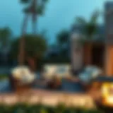 Elegant Palissade outdoor seating arrangement