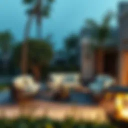 Elegant Palissade outdoor seating arrangement