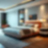 Elegant queen base furniture showcasing modern design