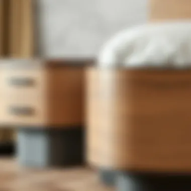 Variety of materials used in queen base constructions